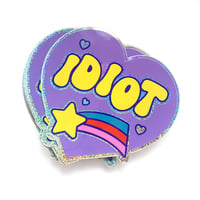 Image 3 of Idiot Heart Glitter Sticker