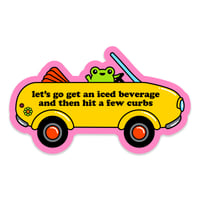 Image 1 of Bad Driver Frog Sticker