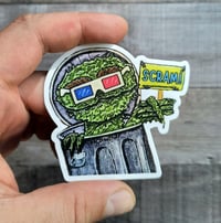 Image 2 of OSCAR THE GROUCH 3D GLASSES SERIES 3" STICKER