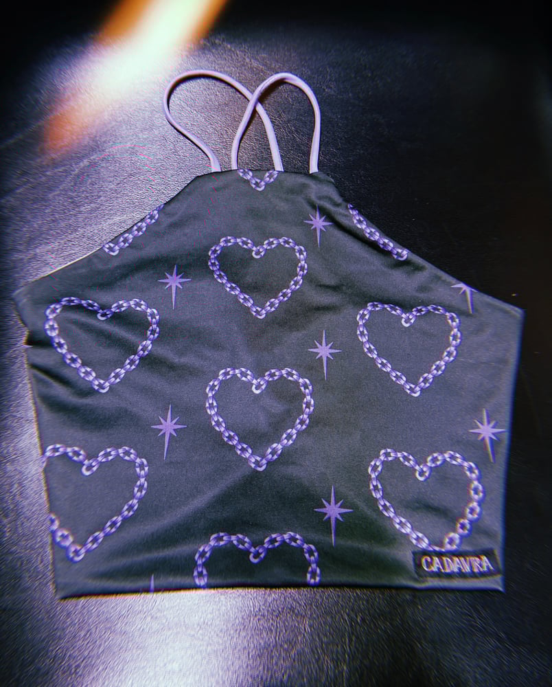 Image of CHAINED HEART TOP