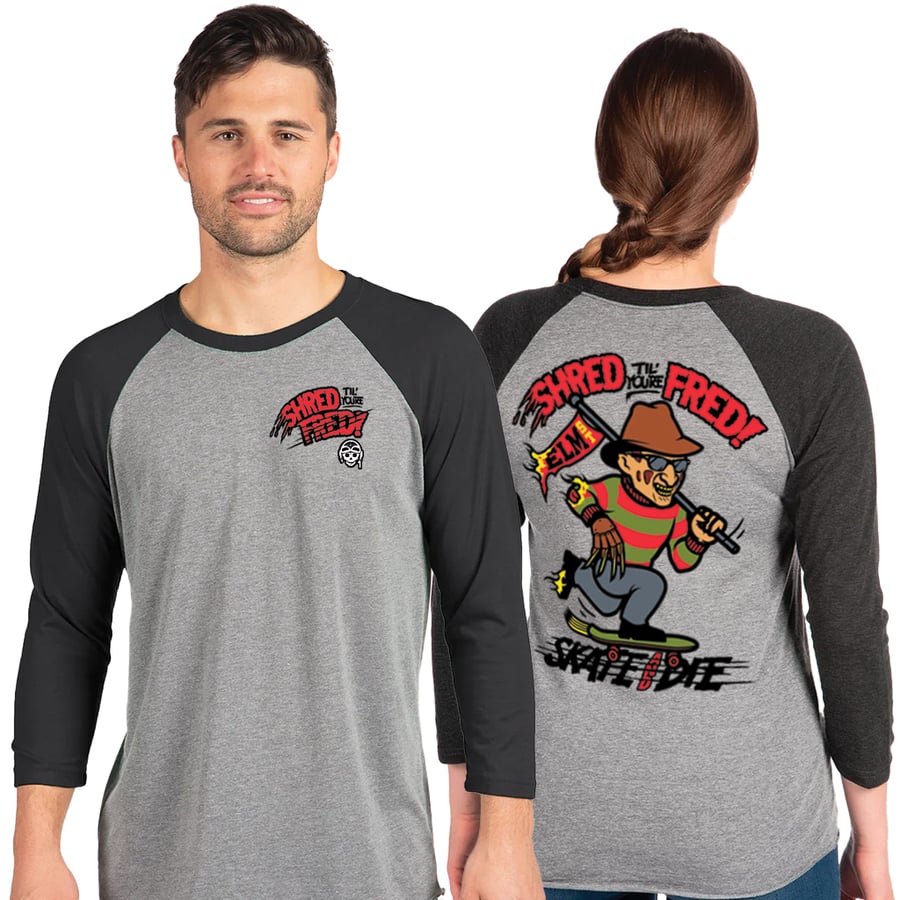 Image of SHRED FRED (raglan)