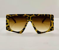 Image 2 of Oversized Leopard Sunglasses 