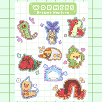 Wormies Sticker Sheet