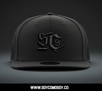 Image 1 of BLACK ON BLACK SCS SNAPBACK
