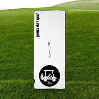 Image 1 of Ridin' with Bones - 16"x40" Microfiber Golf Towel