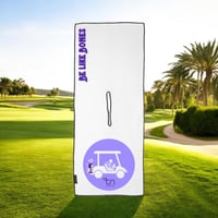 Image 2 of Ridin' with Bones - 16"x40" Microfiber Golf Towel