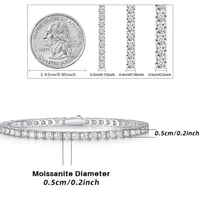 Image 3 of Moissanite Tennis Bracelet 