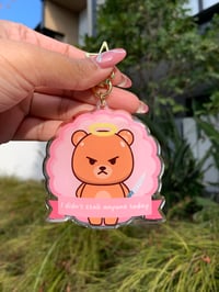 "I Didn't Stab Anyone Today" Keychain | Badge Series