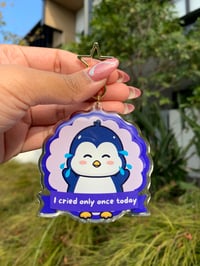 "I Cried Only Once Today" Keychain | Badge Series