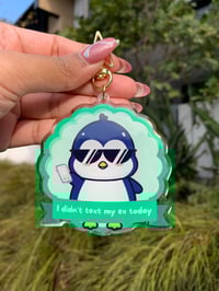 "I Didn't Text My Ex Today" Keychain | Badge Series