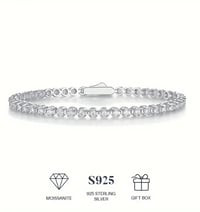 Image 1 of 2cm Moissanite Tennis Bracelet 
