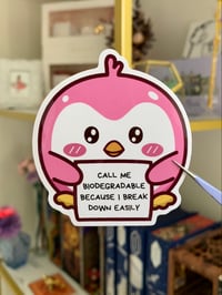 "Call Me Biodegradeable" Sticker
