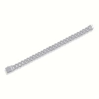 Image 3 of Retro Cuban Moissanite Bracelet 