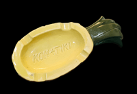 Image 2 of Vintage Steve Crane Kon Tiki Pineapple Ashtray FREE SHIPPING 