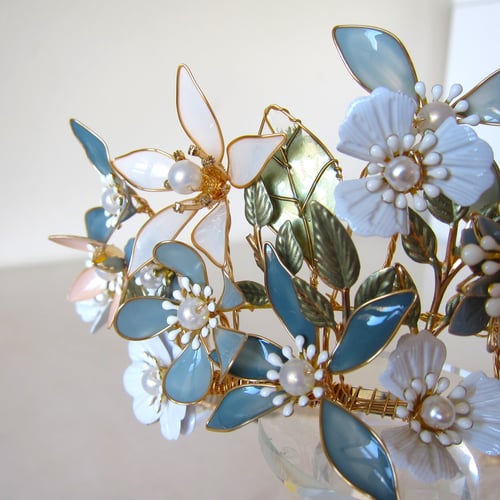 Image of Blue Blooms tiara