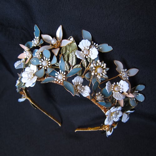 Image of Blue Blooms tiara