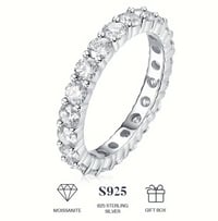 Image 2 of Moissanite Wedding Band 