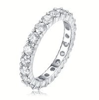 Image 3 of Moissanite Wedding Band 