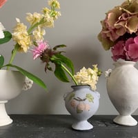 Image 1 of Small Pink Gooseberry Stamnos Vase 