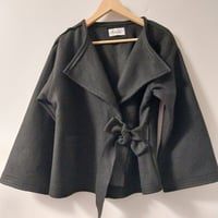 Image 1 of KylieJane Wrap jacket -black wool