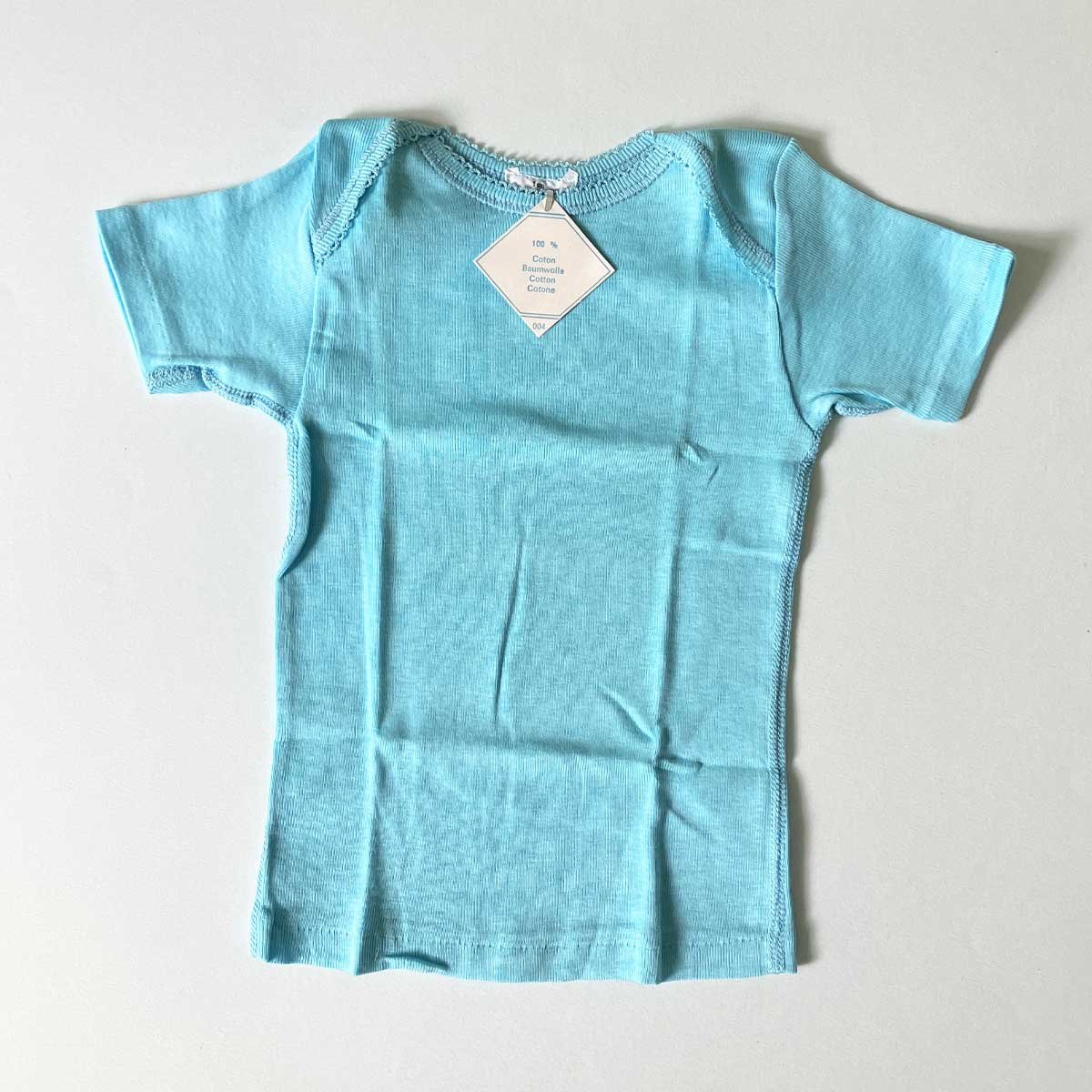 Image of T shirt bleu 12 mois Absorba années 70 stock neuf