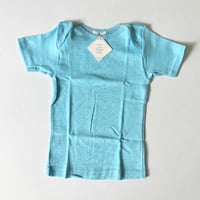 Image 1 of T shirt bleu 12 mois Absorba années 70 stock neuf