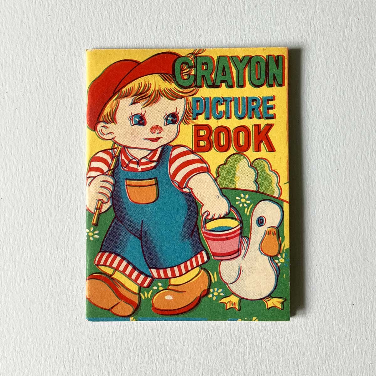 Image of Mini cahier de coloriage jaune années 50/60