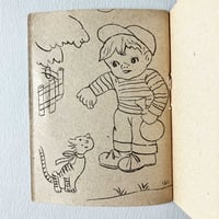 Image 2 of Mini cahier de coloriage bleu années 50/60