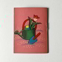 Image 4 of Mini cahier de coloriage bleu années 50/60