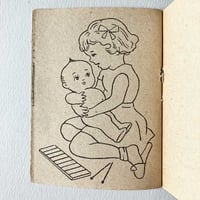 Image 3 of Mini cahier de coloriage bleu années 50/60