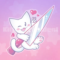 Image 2 of Knifecat 2" Charm