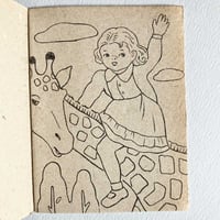 Image 3 of Mini cahier de coloriage rouge années 50/60