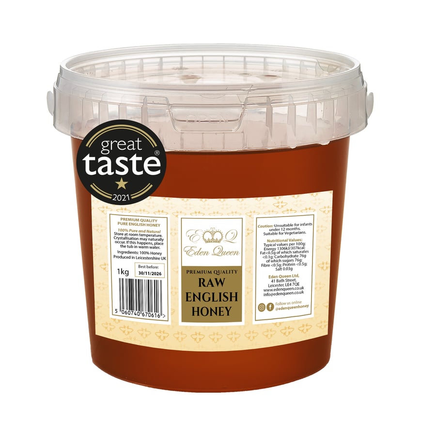 Image of Raw English Honey, produced in Leicestershire (1Kg)