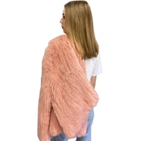 Image 2 of Waterfall Front Fur Jacket - Pink 