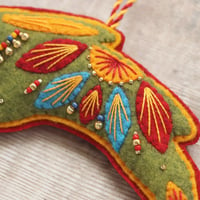 Image 4 of Green Leaping Hare Decoration