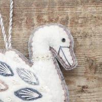 Image 2 of Felt Swan Decoration