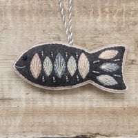 Image 1 of Dark Grey Fish Decoration