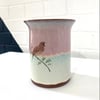 Julia Smith Ceramics - Open Rim Pink and Blue Vase