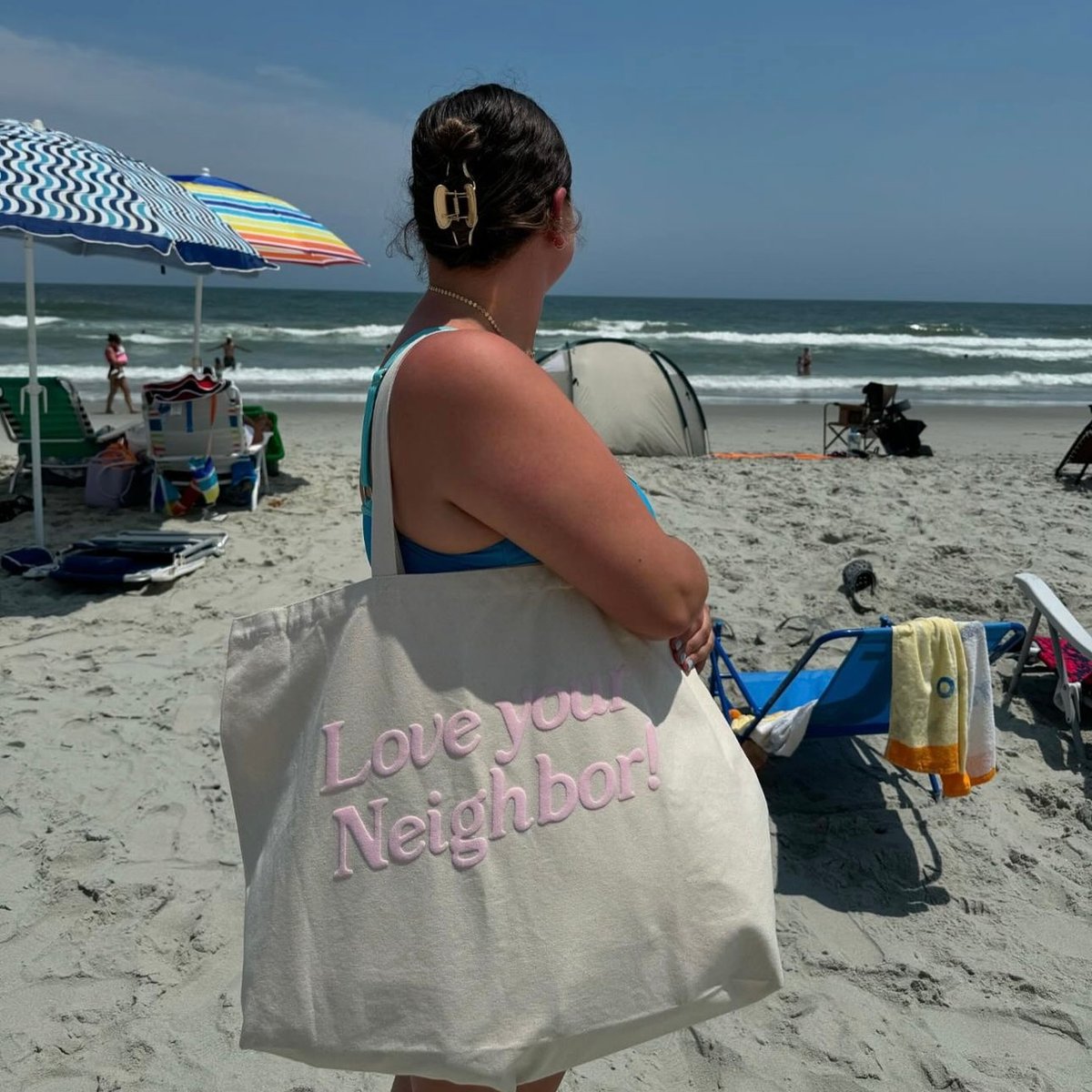 Image of tote bag - pink
