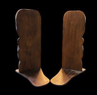 Image 2 of Maori Carved Bookends FREE SHIPPING 
