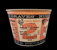 Image 2 of Vintage Trader Dick's Waxed Paper Casino Coin Bucket FREE SHIPPING 