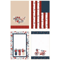 Image 2 of RED WHITE AND TRUE Tea Towel Panel HD13192 from Riley Blake Designs