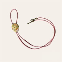 Image 2 of Yellow and Orange Flowers Bolo Tie