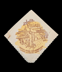 Image 5 of Vintage Zombie Village Menu Postcard Napkin FREE SHIPPING 
