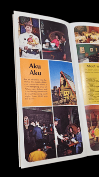 Image 3 of Vintage Aku Aku Las Vegas Fan and Brochure FREE SHIPPING 