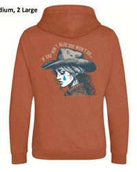 Image 2 of  Abbie Mac / She Ain't Blue Hoodie (GINGER BISCUIT)