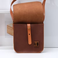 Image 6 of Tiny Travel Sling in brown