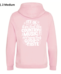 Image 2 of Abbie Mac / Country Slogan Hoodie (BABY DOLL PINK)