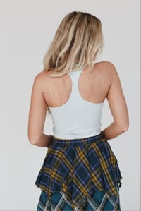 Image 2 of High Neck Racerback Brami- Light Blue