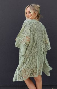 Image 6 of Breezy Lace Floral Kimono